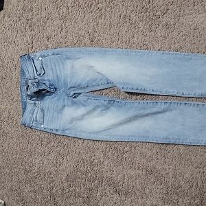AE light wash skinny jeans